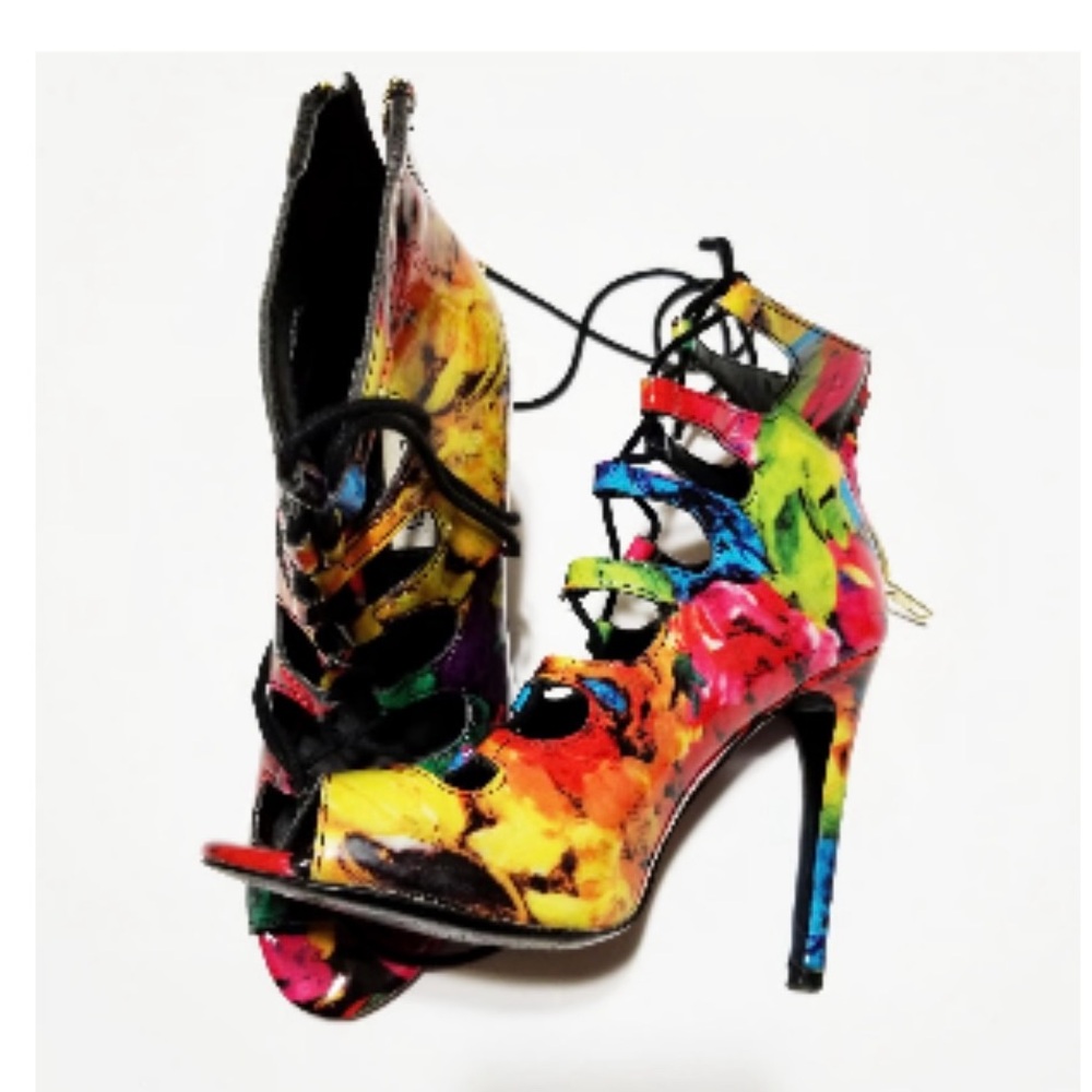 Steve Madden Multicolor Lace-Up High Heels